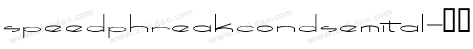 speedphreakcondsemital字体转换