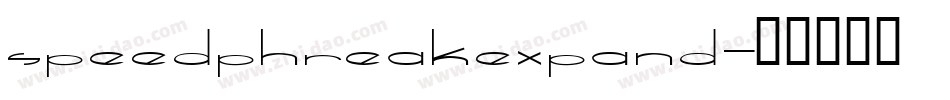 speedphreakexpand字体转换