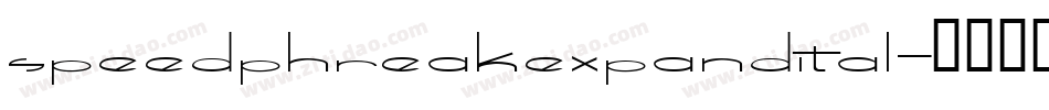 speedphreakexpandital字体转换
