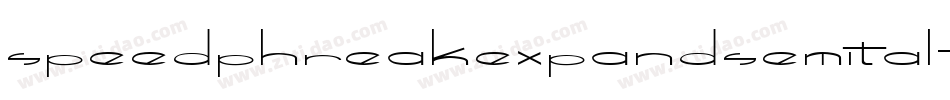 speedphreakexpandsemital字体转换
