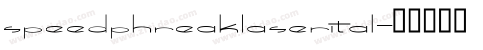 speedphreaklaserital字体转换