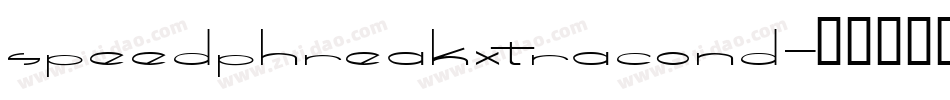 speedphreakxtracond字体转换
