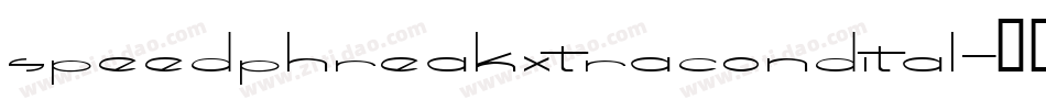 speedphreakxtracondital字体转换