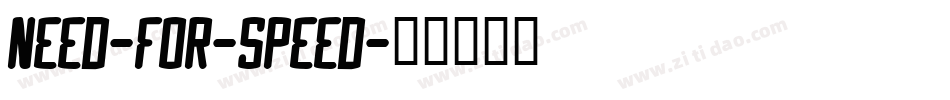 Need-for-Speed字体转换
