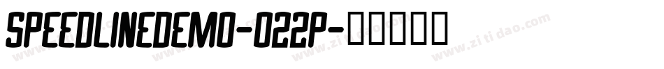 SpeedLineDemo-022P字体转换