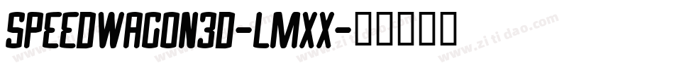 Speedwagon3D-lmxX字体转换
