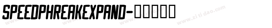 speedphreakexpand字体转换