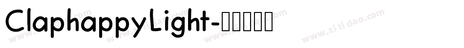 ClaphappyLight字体转换