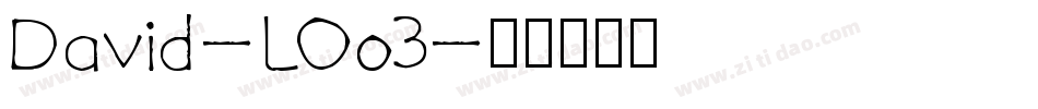David-LOo3字体转换
