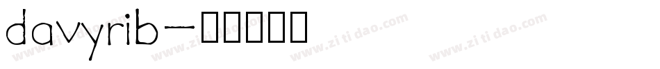 davyrib字体转换