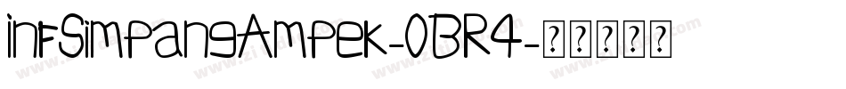 InfSimpangAmpek-0BR4字体转换