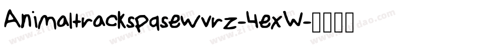 Animaltrackspqsewvrz-4exW字体转换
