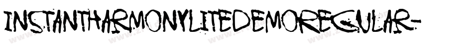 InstantHarmonyLiteDemoRegular-lnAy字体转换 InstantHarmonyLiteDemoRegular-lnAy字体转换