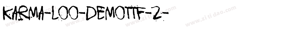 Karma-Loo-demoTTF-2字体转换