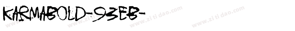 KarmaBold-93eB字体转换