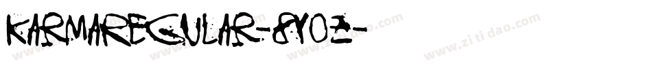KarmaRegular-8y0z字体转换