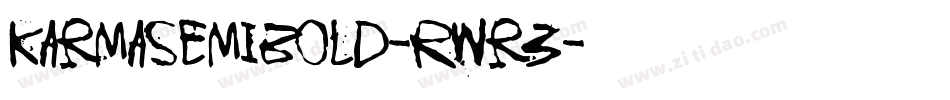 KarmaSemibold-Rwr3字体转换