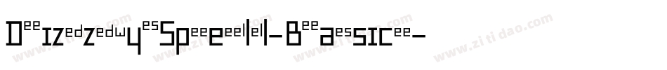 DizzySpell-Basic字体转换