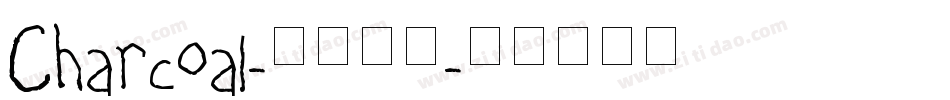 Charcoal-普通字体字体转换