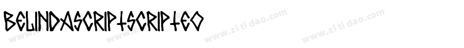 BelindascriptScript-e80O字体转换