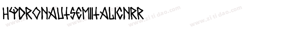 HydronautSemiItalic-nRR80字体转换