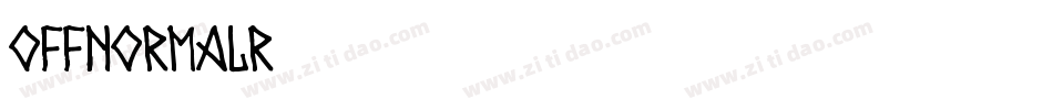 OffNormal-8R80字体转换
