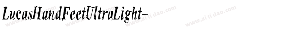 LucasHandFeetUltraLight字体转换
