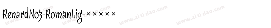 RenardNo3-RomanLig字体转换