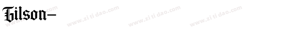Gilson字体转换