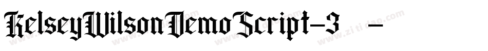 KelseyWilsonDemoScript-3转换器字体转换