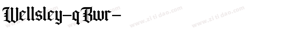 Wellsley-qBwr字体转换