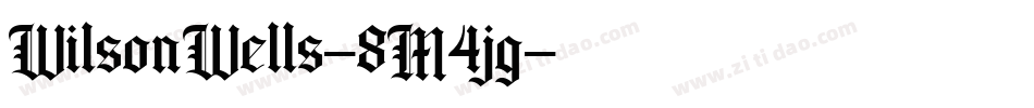 WilsonWells-8M4jg字体转换