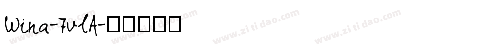 Wina-7vlA字体转换