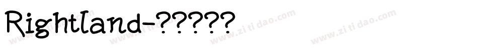 Rightland字体转换