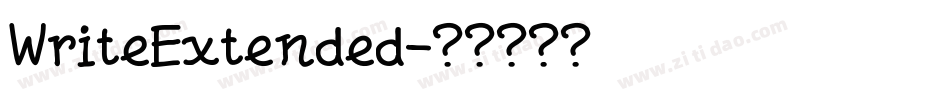 WriteExtended字体转换