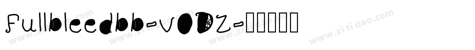 Fullbleedbb-vODZ字体转换