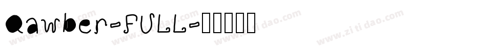 Qawber-FULL字体转换