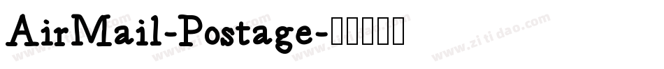 AirMail-Postage字体转换