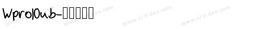 Wpro10nb字体转换