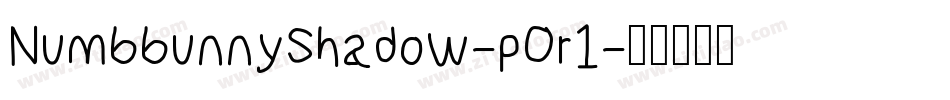 NumbbunnyShadow-pOr1字体转换