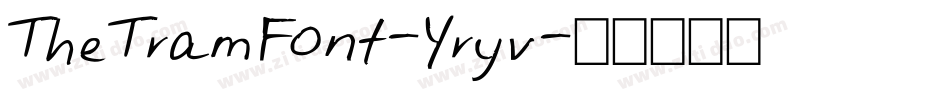 TheTramFont-Yryv字体转换