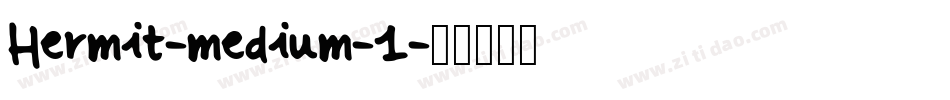 Hermit-medium-1字体转换