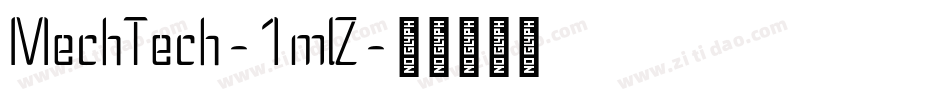 MechTech-1mlZ字体转换