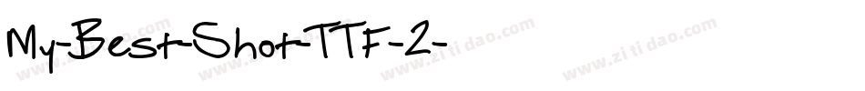 My-Best-Shot-TTF-2字体转换