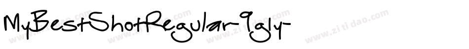 MyBestShotRegular-9g1y字体转换