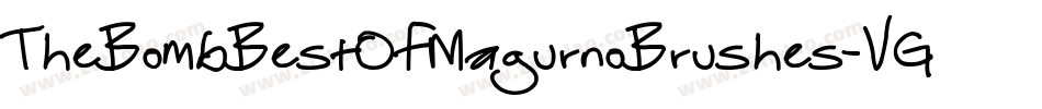 TheBombBestOfMagurnoBrushes-VGmx字体转换
