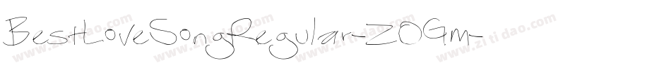 BestLoveSongRegular-ZOGm字体转换