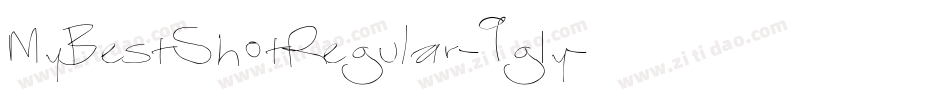 MyBestShotRegular-9g1y字体转换