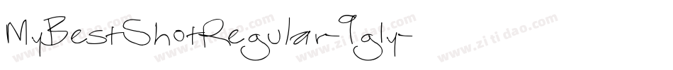 MyBestShotRegular-9g1y字体转换