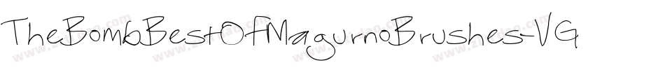 TheBombBestOfMagurnoBrushes-VGmx字体转换